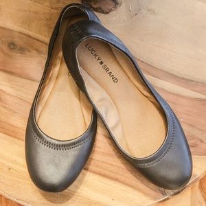 Lucky Brand Black Flats